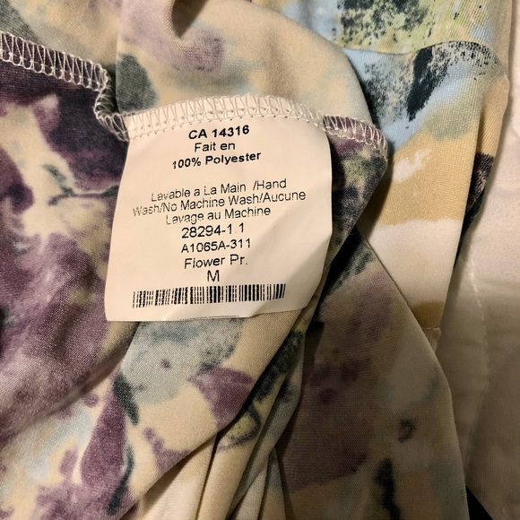 BNWOT Miss Alliage Collection Midi Dress Floral Pattern Size Medium - Picture 7 of 10